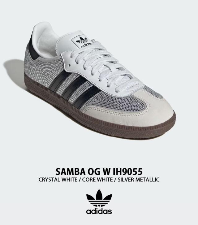 adidas originals アディダス レディース スニーカー SAMBA OG W IH9055 シューズ サンバOG WHITE SILVER ホワイト シルバー 女性用_1