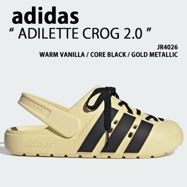 adidas originals アディダス クロッグサンダル ADILETTE CROG 2.0 JR4026 シューズ アディレットクロッグ2.0 VANILLA メンズ レディース