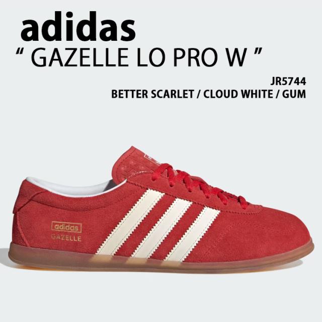 adidas originals アディダス レディース スニーカー GAZELLE LO PRO W JR5744 シューズ ガゼルロープロ スエード RED レッド 女性用
