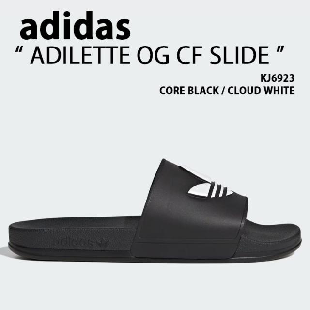 adidas originals アディダス サンダル ADILETTE OG CF SLIDE KJ6923 シューズ アディレッタOG CF横すべり BLACK メンズ レディース