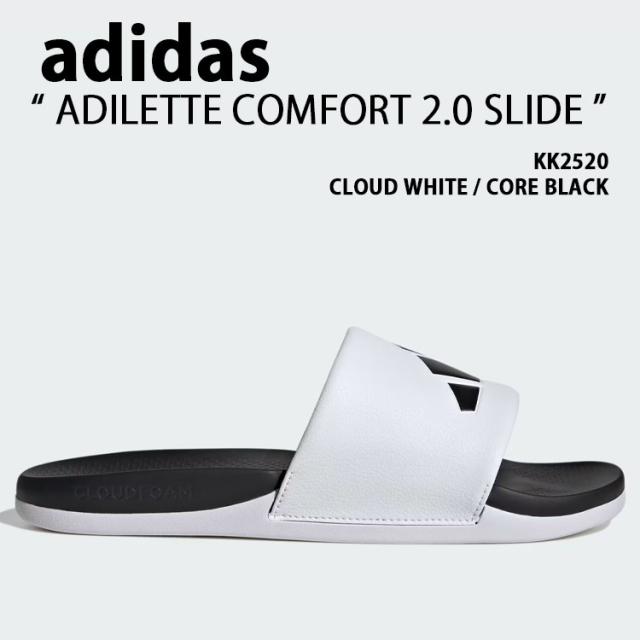 adidas originals アディダス サンダル ADILETTE COMFORT 2.0 SLIDE KK2520 シューズ アディレッタコンフォート2.0横すべり 押し並べて型 WHITE
