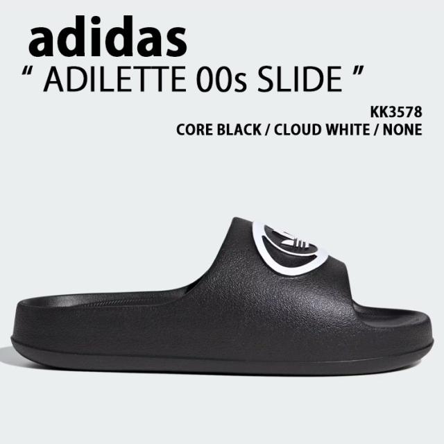 adidas originals アディダス サンダル ADILETTE 00s SLIDE KK3578 シューズ アディレッタ00s横すべり 押し並べて型 BLACK メンズ レディース