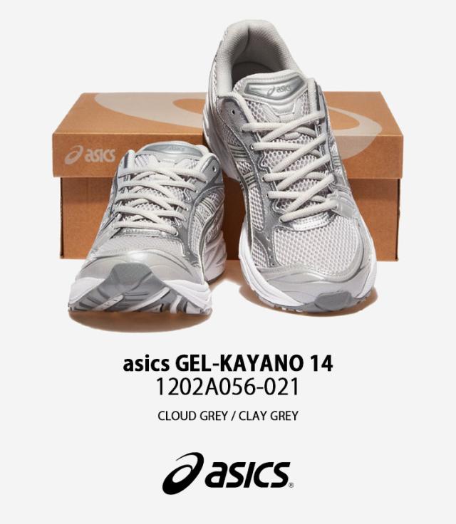 asics アシックス スニーカー GEL-KAYANO 14 GREY 1202A056-021 シューズ ゲルカヤノ14 ランシュー メッシュ グレー メンズ レディース_1