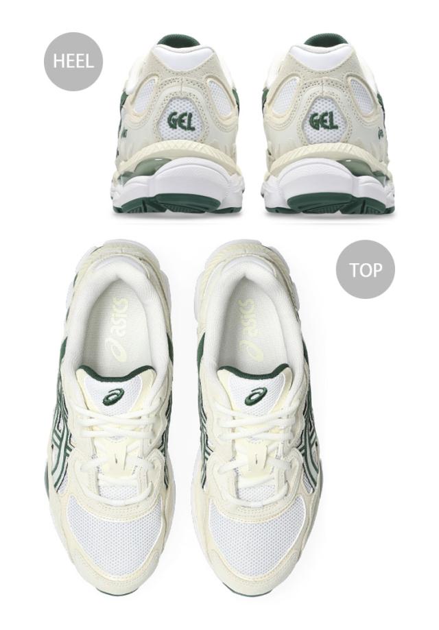 asics アシックス スニーカー GEL-NYC 1203A383-750 IVORY FOREST NIGHT シューズ ゲル ランニングシューズ メッシュ レトロデザイン