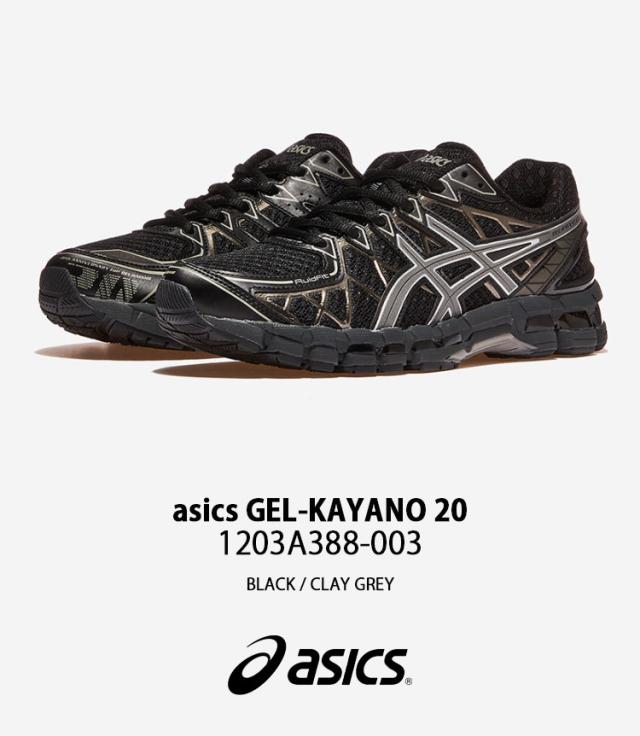 asics アシックス スニーカー GEL-KAYANO 20 BLACK GREY 1203A388-003 シューズ ゲルカヤノ20 ランシュー メッシュ メンズ レディース_1