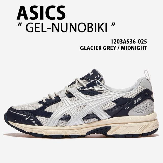asics アシックス スニーカー GEL-NUNOBIKI 1203A536-025 シューズ ゲルヌノビキ ランシュー メッシュ GREY MIDNIGHT メンズ レディース