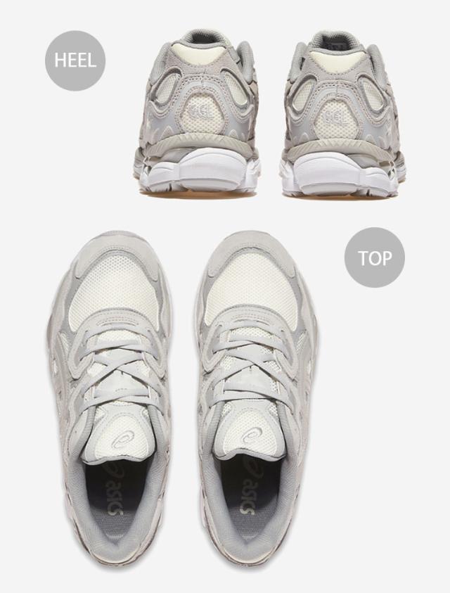 asics アシックス スニーカー GEL-NYC 1203A663-101 CREAM CLOUD GRAY レトロデザイン クリーム クラウドグレー ニュアンスカラー_3