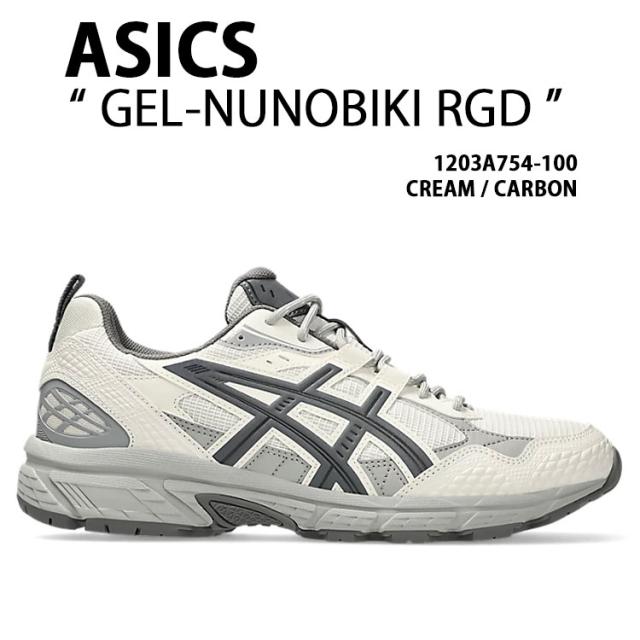 asics アシックス スニーカー GEL-NUNOBIKI RGD CREAM CARBON 1203A754-100 シューズ ゲルヌノビキRGB メッシュ メンズ レディース