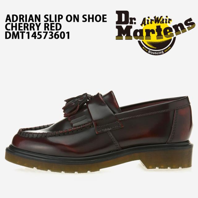 Dr.Martens ドクターマーチン スリッポン シューズ ADRIAN SLIP ON SHOE CHERRY RED DMT14573601 アドリアン チェリーレッド