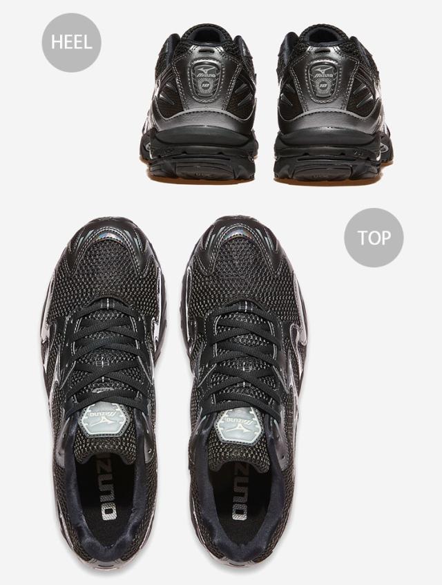 Mizuno ミズノ スニーカー WAVE RIDER 10 シューズ ウェーブライダー10 ジョギングスニーカー BLACK GRAY メンズ レディース D1GA2431-08_3