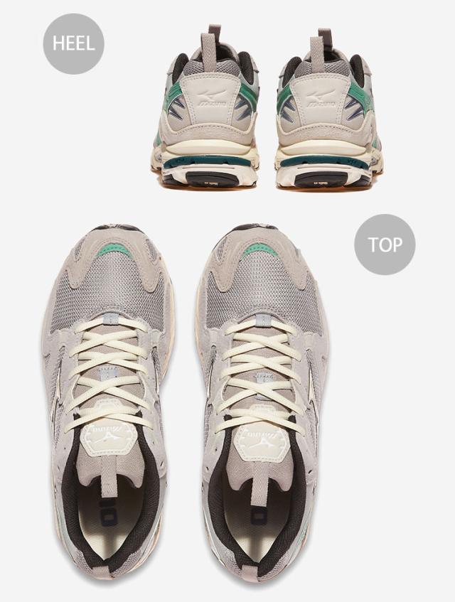 Mizuno ミズノ スニーカー WAVE RIDER 10 シューズ ウェーブライダー10 ジョギングスニーカー GRAY MINT メンズ レディース D1GA2471-07_3