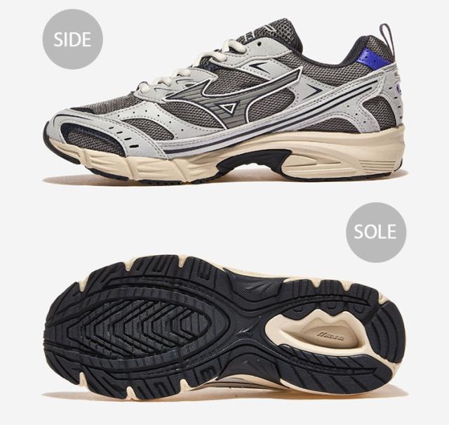Mizuno ミズノ スニーカー MXR D1GA2562-01 シューズ エムエックスアール ランニングシューズ メッシュ GRAY グレー メンズ レディース_2