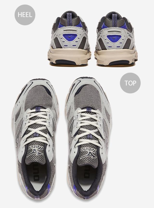 Mizuno ミズノ スニーカー MXR D1GA2562-01 シューズ エムエックスアール ランニングシューズ メッシュ GRAY グレー メンズ レディース_3