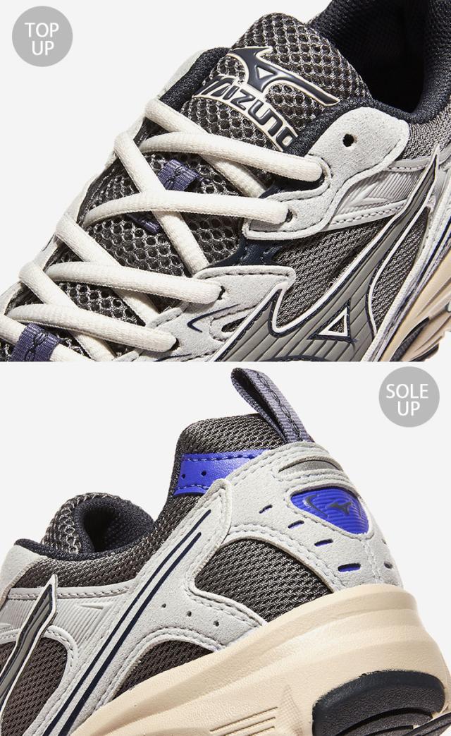 Mizuno ミズノ スニーカー MXR D1GA2562-01 シューズ エムエックスアール ランニングシューズ メッシュ GRAY グレー メンズ レディース_4