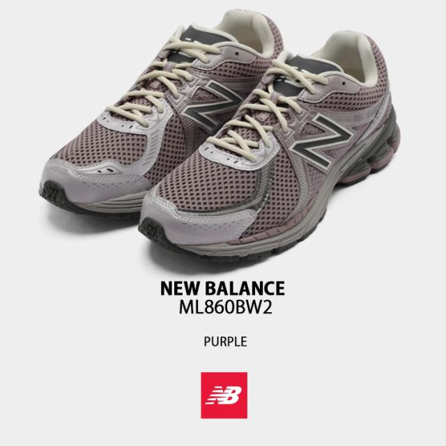 New Balance ニューバランス スニーカー ML860BW2 PURPLE シューズ New BalanceML860 ニューバランスML860 メッシュアッパー ランニングシューズ パープル メンズ レディース