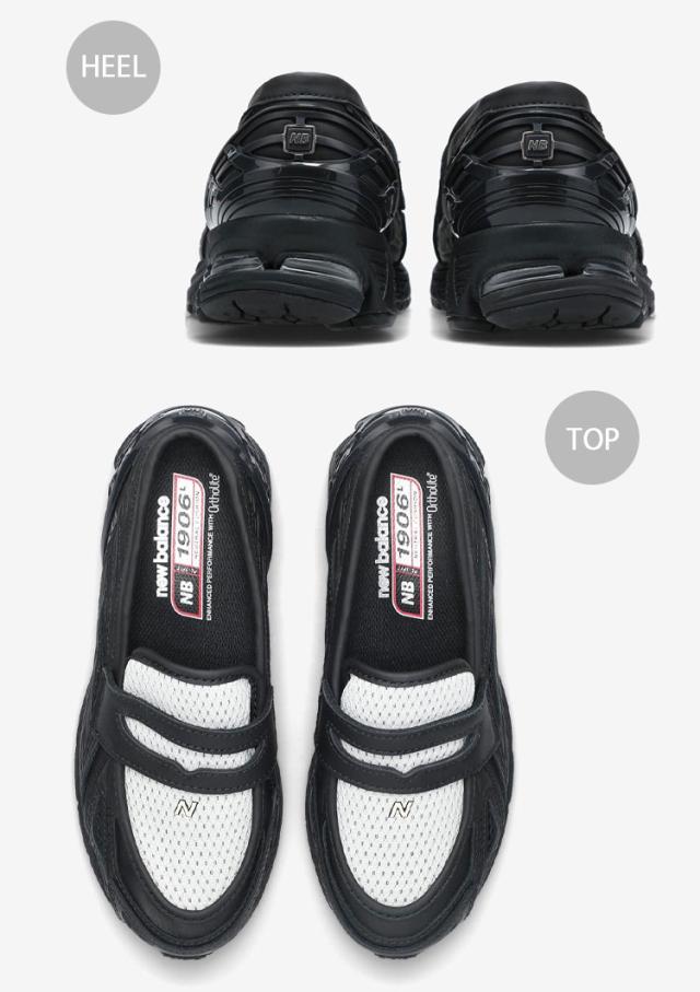 New Balance ニューバランス ローファー スニーカー U19068G9 BLACK ANGORA シューズ NewBalance1906 Loafer メッシュ ブラック アンゴラ_3