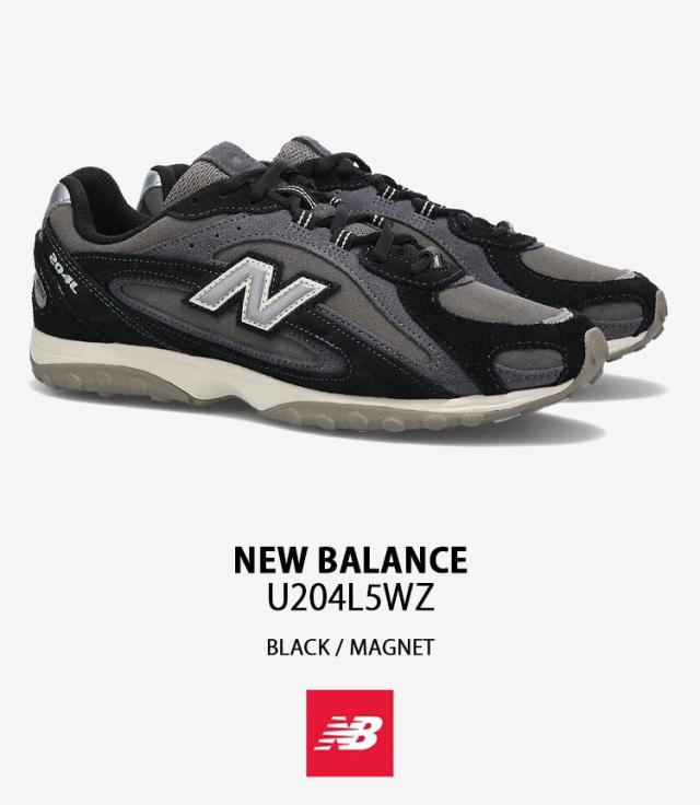 New Balance ニューバランス スニーカー U204L5WZ シューズ NewBalance204 スエード メッシュ BLACK MAGNET メンズ レディース_1