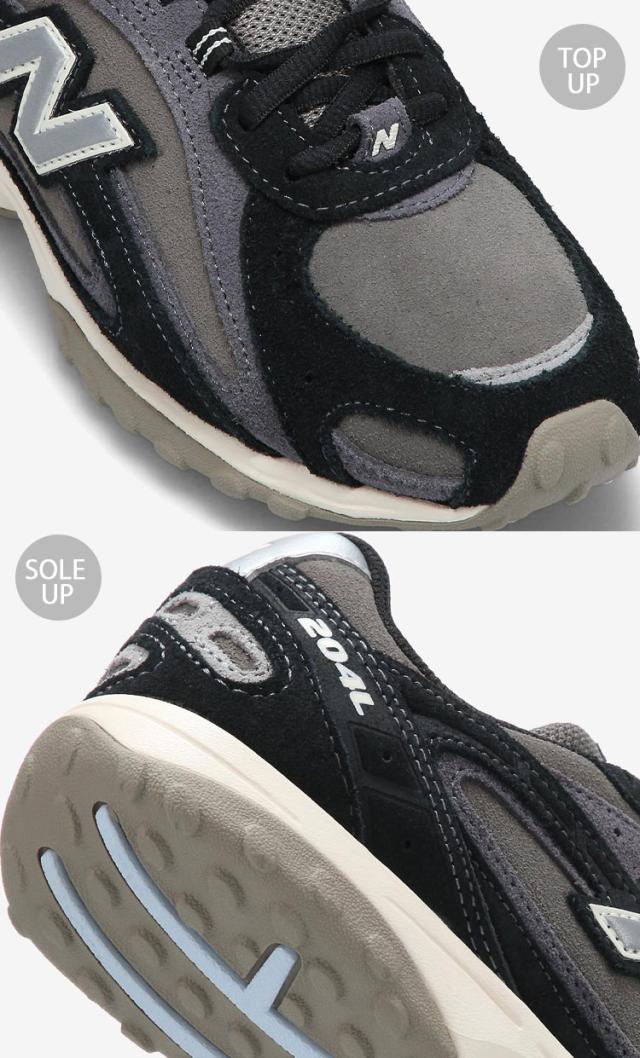 New Balance ニューバランス スニーカー U204L5WZ シューズ NewBalance204 スエード メッシュ BLACK MAGNET メンズ レディース_4