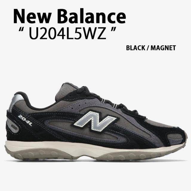New Balance ニューバランス スニーカー U204L5WZ シューズ NewBalance204 スエード メッシュ BLACK MAGNET メンズ レディース