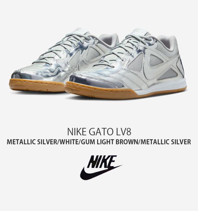 NIKE ナイキ スニーカー GATO LV8 IB3566-001 ローカット シルバー ホワイト ブラウン メンズ レディース 男性用 女性用 男女共用_1