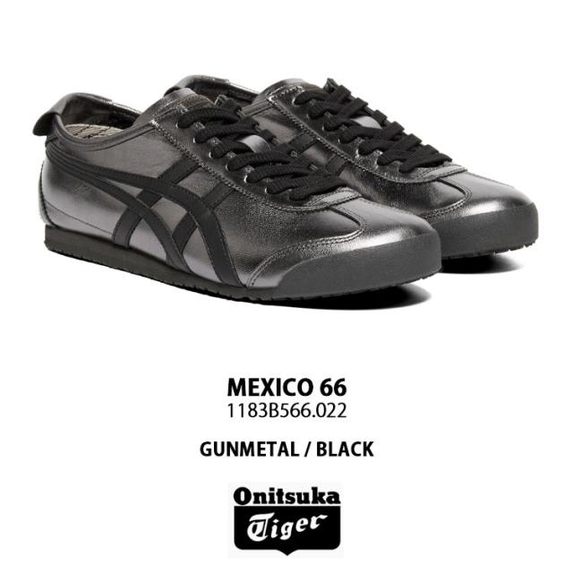 Onitsuka Tiger オニツカタイガー スニーカー MEXICO 66 1183B566.022 シューズ メキシコ66 GUNMETAL ガンメタル メンズ レディース_1