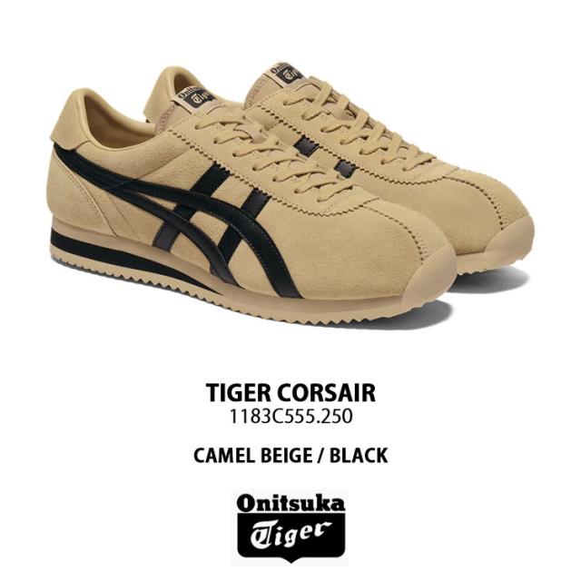 Onitsuka Tiger オニツカタイガー スニーカー TIGER CORSAIR シューズ タイガーコルセア BEIGE BLACK メンズ レディース 1183C555.250_1