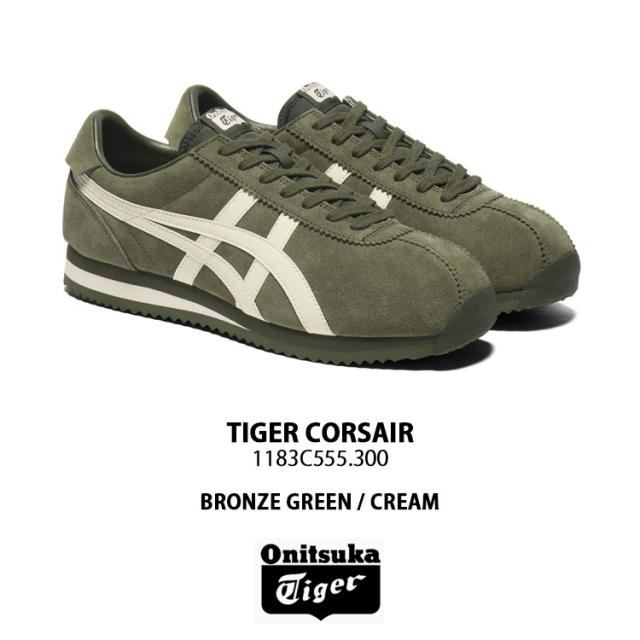 Onitsuka Tiger オニツカタイガー スニーカー TIGER CORSAIR シューズ タイガーコルセア GREEN グリーン メンズ レディース 1183C555.300_1