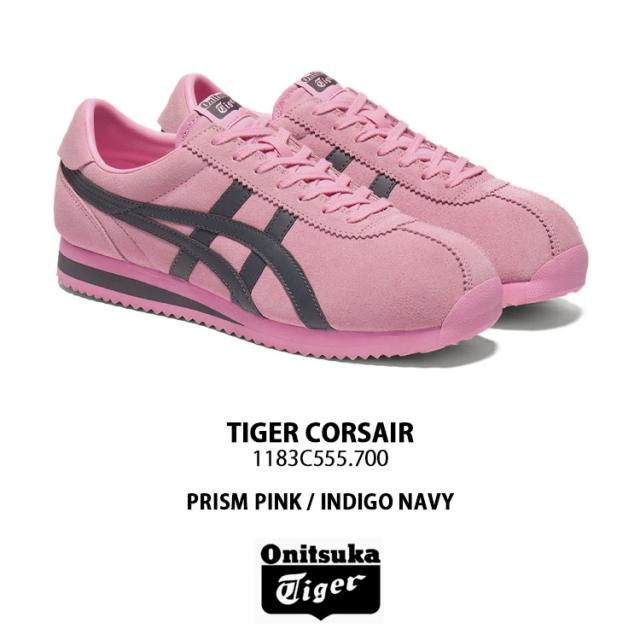 Onitsuka Tiger オニツカタイガー スニーカー TIGER CORSAIR シューズ タイガーコルセア スウェード PINK メンズ レディース 1183C555.700_1