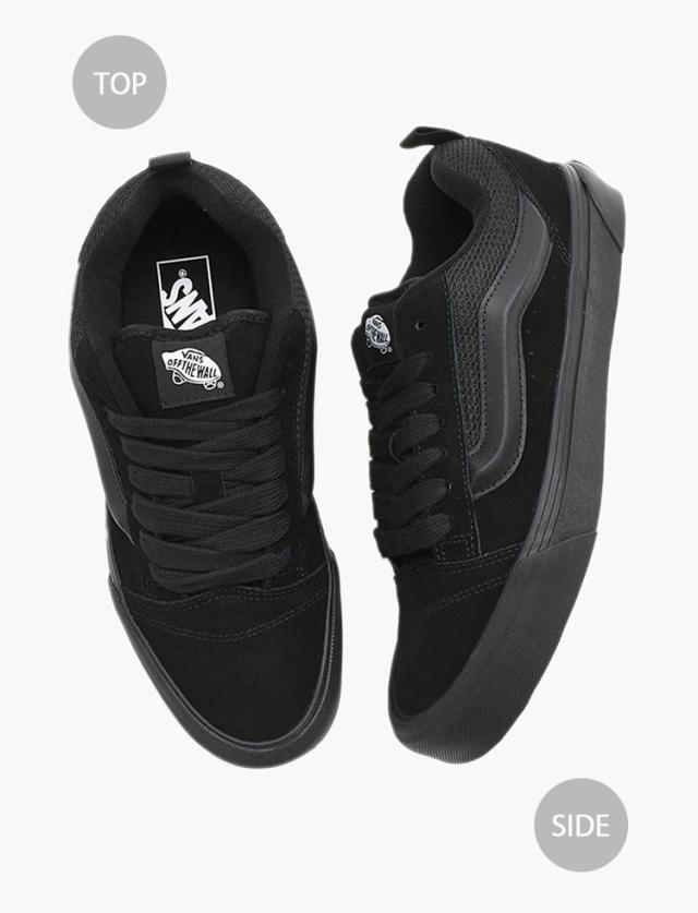 VANS バンズ スニーカー KNU SKOOL TRIPLE BLACK VN0009QCBKA ニュースクール トリプルブラック スエード スウェード メンズ レディース_2