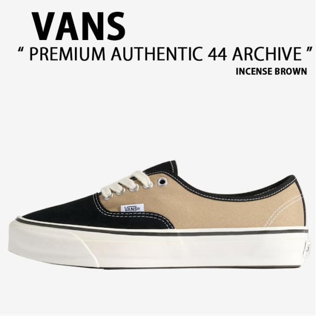 VANS バンズ スニーカー PREMIUM AUTHENTIC 44 ARCHIVE INCENSE BROWN VN000D9NGGT プレミアム オーセンティック 44 アーカイブ インセンス ブラウン 男性用 女性用