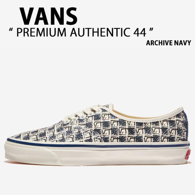 VANS バンズ スニーカー PREMIUM AUTHENTIC 44 ARCHIVE NAVY VN000DB8NVY プレミアム オーセンティック44 アーカイブ ネイビー 男性用 女性用