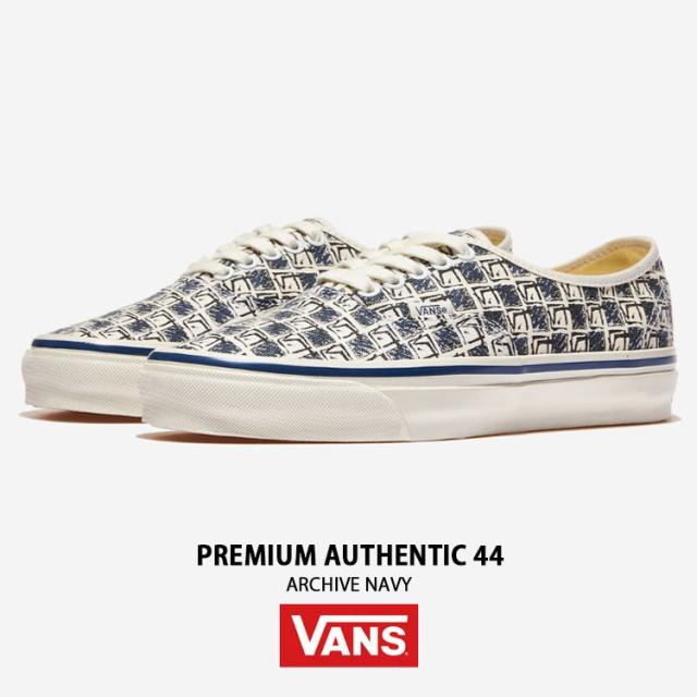 VANS バンズ スニーカー PREMIUM AUTHENTIC 44 ARCHIVE NAVY VN000DB8NVY プレミアム オーセンティック44 アーカイブ ネイビー 男性用 女性用_1