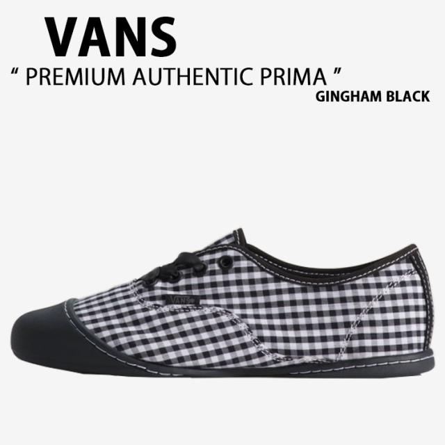VANS バンズ スニーカー PREMIUM AUTHENTIC PRIMA GINGHAM BLACK VN000EDXBLA プレミアム オーセンティック プリマ ギンガム ブラック 女性用