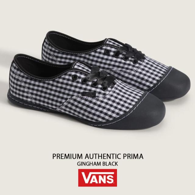 VANS バンズ スニーカー PREMIUM AUTHENTIC PRIMA GINGHAM BLACK VN000EDXBLA プレミアム オーセンティック プリマ ギンガム ブラック 女性用_1
