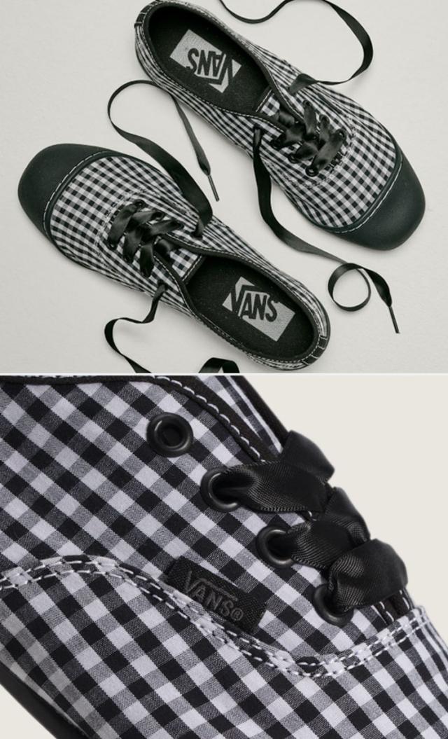 VANS バンズ スニーカー PREMIUM AUTHENTIC PRIMA GINGHAM BLACK VN000EDXBLA プレミアム オーセンティック プリマ ギンガム ブラック 女性用_4