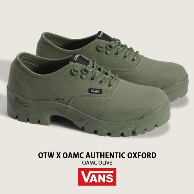 VANS バンズ スニーカー OTW X OAMC AUTHENTIC OXFORD OAMC OLIVE VN000EGWDFP OTW X OAMC オーセンティック オックスフォード OAMC オリーブ 男性用 女性用_1