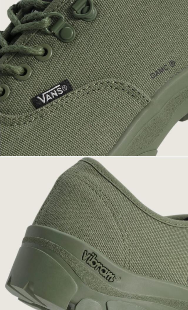 VANS バンズ スニーカー OTW X OAMC AUTHENTIC OXFORD OAMC OLIVE VN000EGWDFP OTW X OAMC オーセンティック オックスフォード OAMC オリーブ 男性用 女性用_4