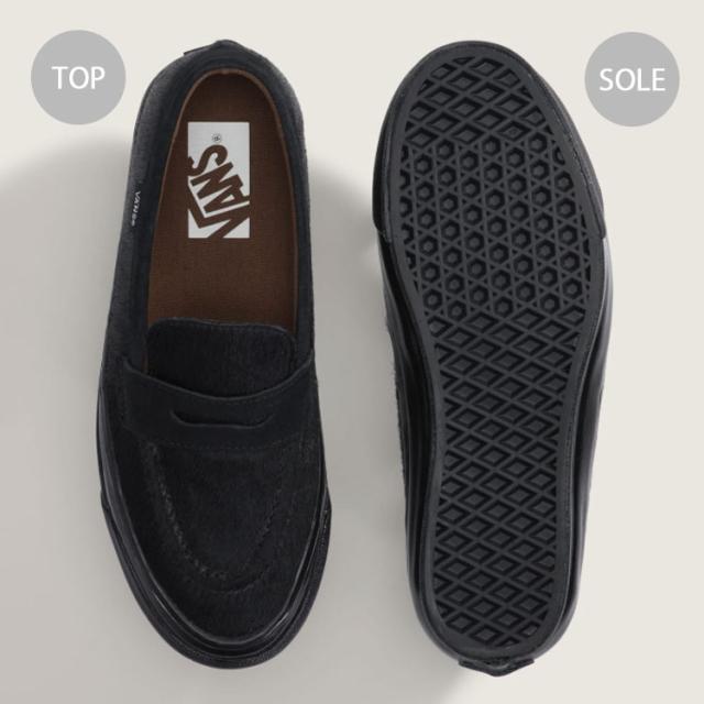 VANS バンズ スニーカー PREMIUM LOAFER 53 PONY HAIR BLACK