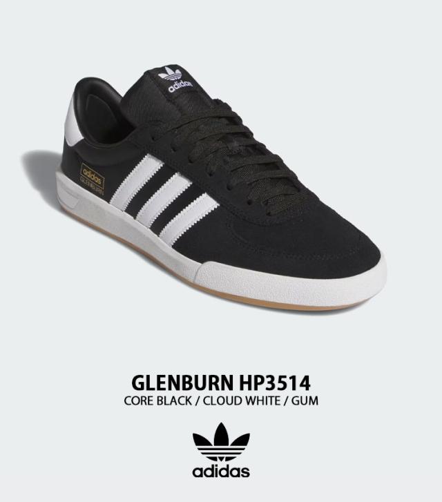 adidas originals アディダス スニーカー GLENBURN HP3514 シューズ グレンバーン BLACK ブラック WHITE ホワイト メンズ レディース