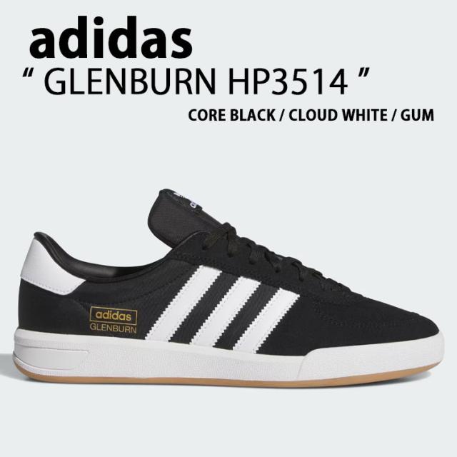 adidas originals アディダス スニーカー GLENBURN HP3514 シューズ グレンバーン BLACK ブラック WHITE ホワイト メンズ レディース