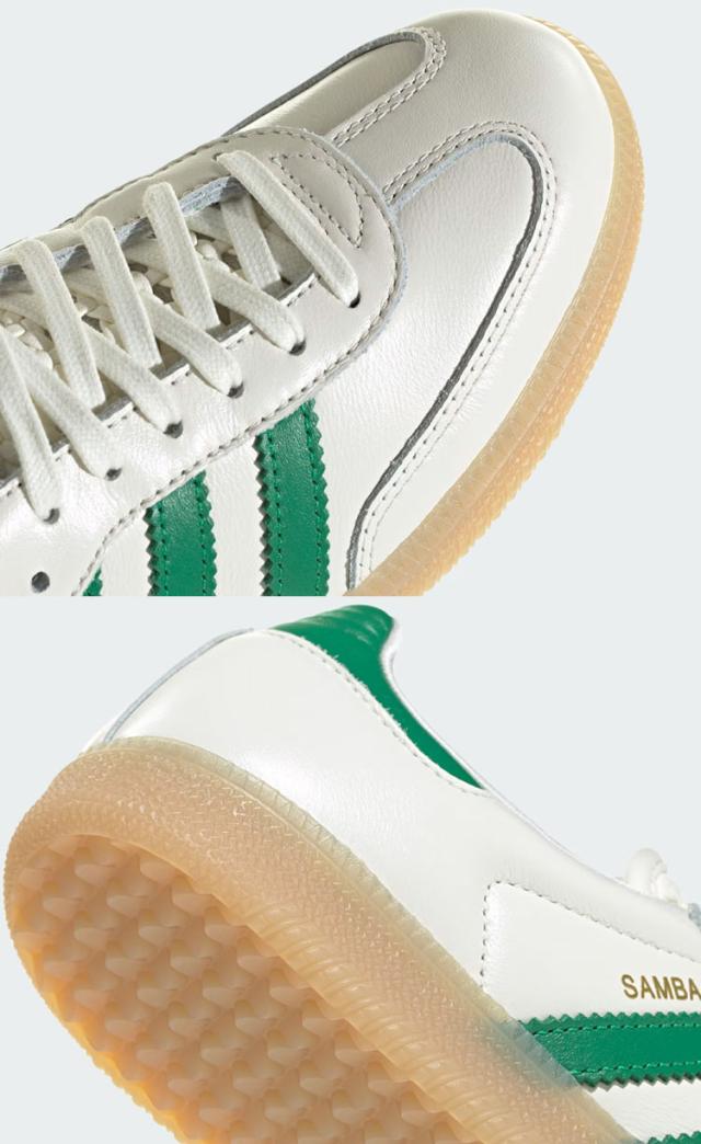 adidas originals アディダス スニーカー SAMBA OG W IH3983 シューズ サンバOG レザーアッパー Tトゥ WHITE GREEN メンズ レディース_4