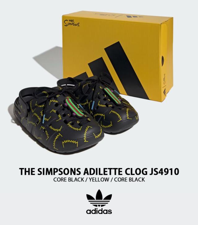 adidas originals アディダス サンダル THE SIMPSONS ADILETTE CLOG JS4910 シューズ ザ シンプソンズ アディレッタクロッグ BLACK YELLOW メンズ レディース_1