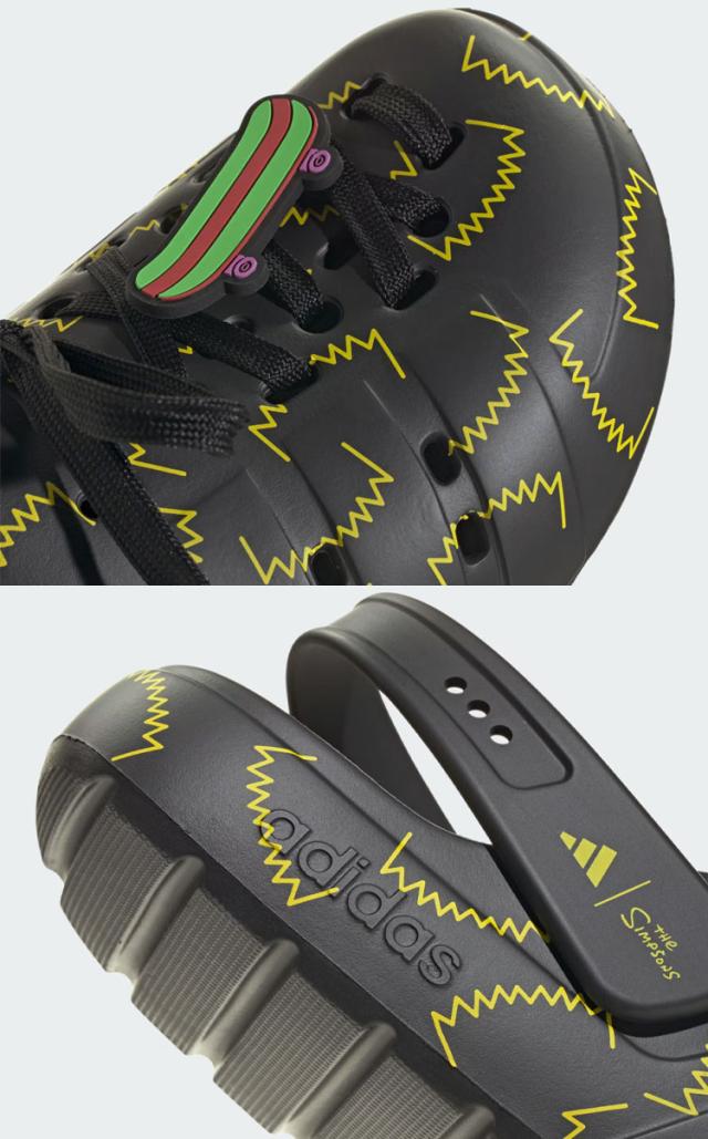 adidas originals アディダス サンダル THE SIMPSONS ADILETTE CLOG JS4910 シューズ ザ シンプソンズ アディレッタクロッグ BLACK YELLOW メンズ レディース_4