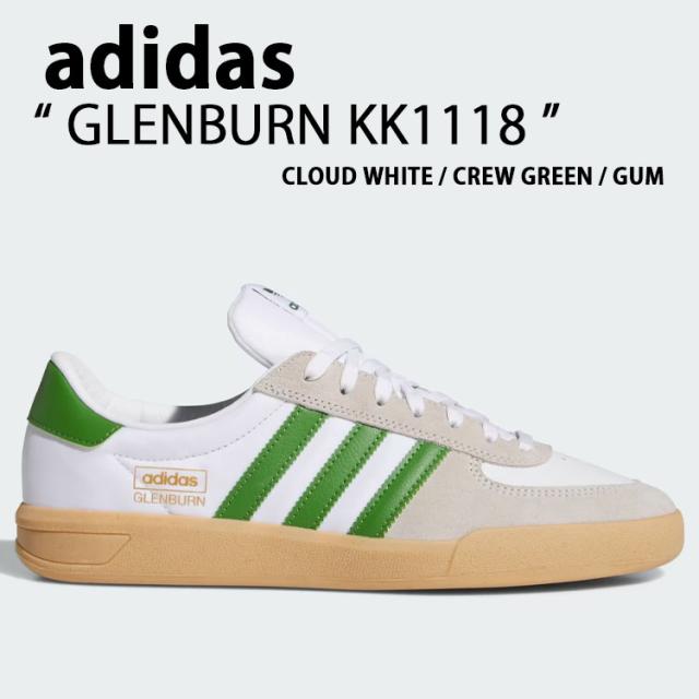adidas originals アディダス スニーカー GLENBURN KK1118 シューズ グレンバーン WHITE GREEN ホワイト グリーン メンズ レディース