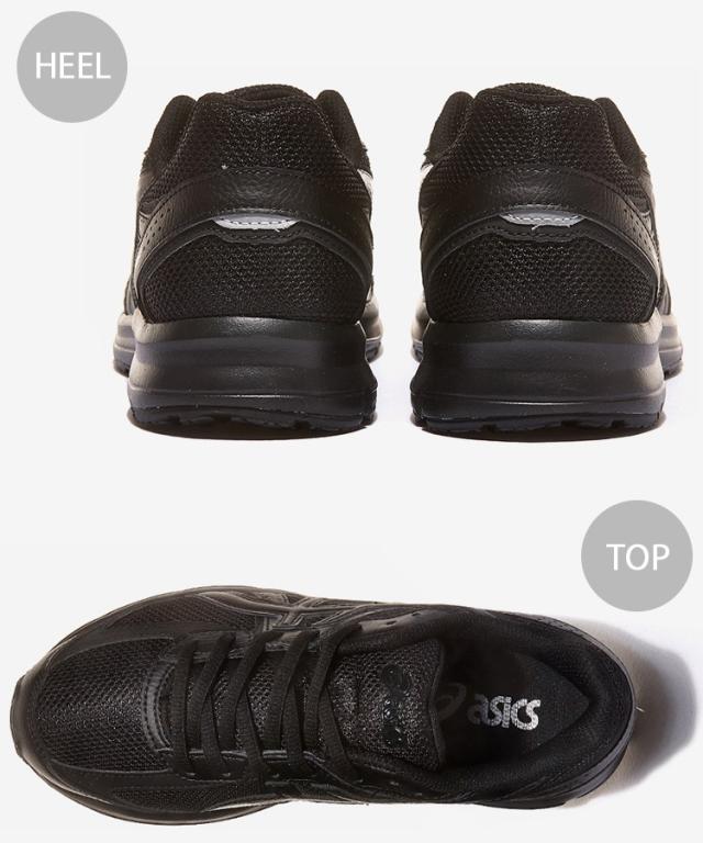 asics アシックス スニーカー JOG 100S BLACK 1201A325-001 ジョグ100S ブラック メッシュ シューズ ランニングシューズ メンズ レディース