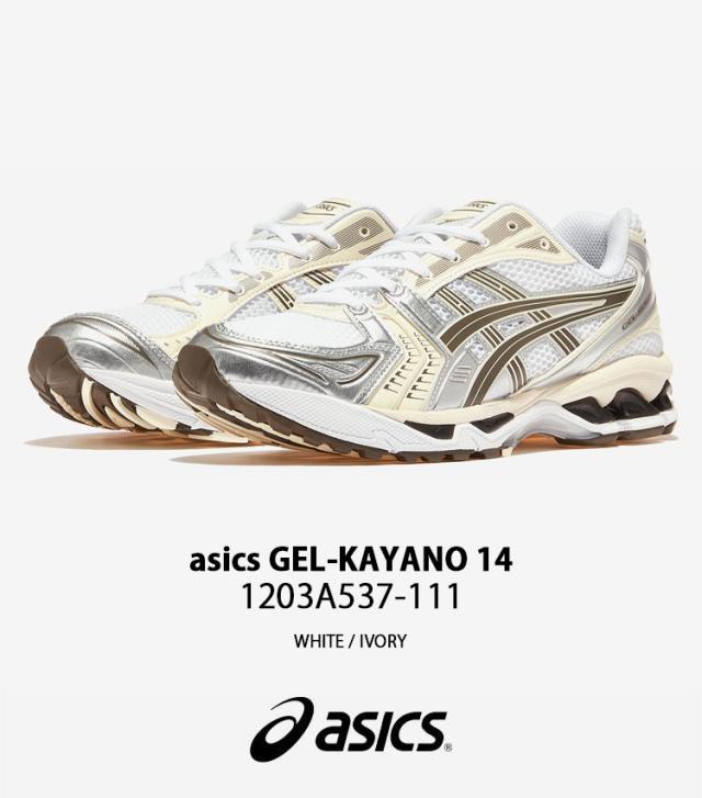 asics アシックス スニーカー GEL-KAYANO 14 WHITE IVORY 1203A537-111 シューズ ゲルカヤノ14 ホワイト アイボリー ランシュー メッシュ メンズ レディース_1