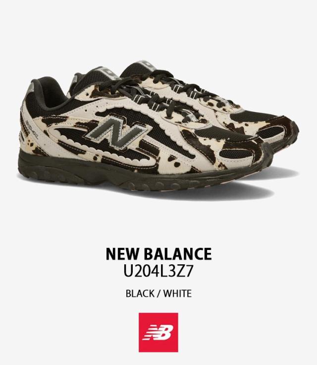 New Balance ニューバランス レディース スニーカー U204L3Z7 シューズ NewBalance204 Cow Girl BLACK WHITE ブラック ホワイト_1