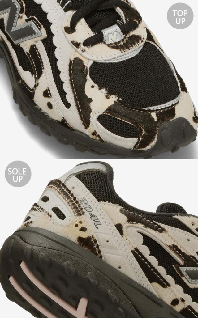 New Balance ニューバランス レディース スニーカー U204L3Z7 シューズ NewBalance204 Cow Girl BLACK WHITE ブラック ホワイト_4