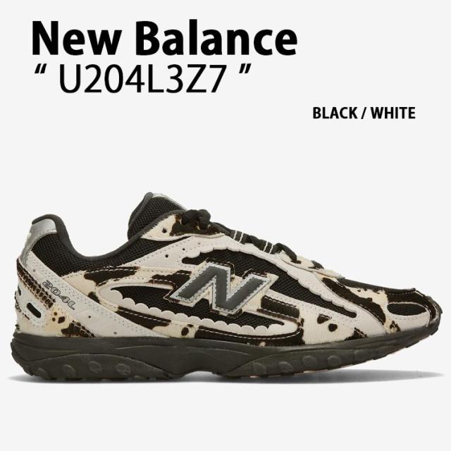 New Balance ニューバランス レディース スニーカー U204L3Z7 シューズ NewBalance204 Cow Girl BLACK WHITE ブラック ホワイト