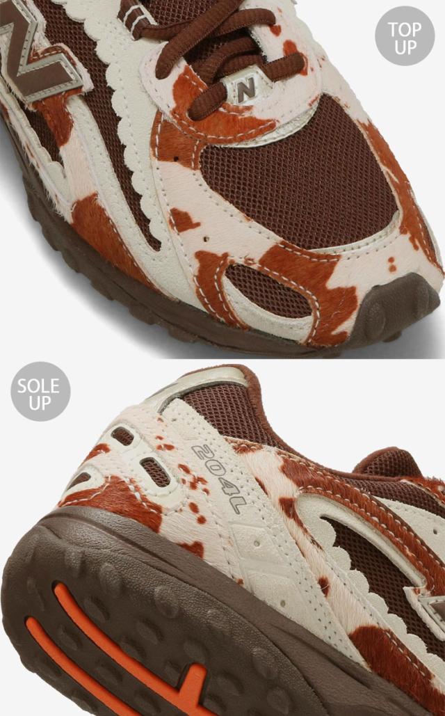 New Balance ニューバランス レディース スニーカー U204L8JF シューズ NewBalance204 Cow Girl BROWN WHITE ブラウン ホワイト_4